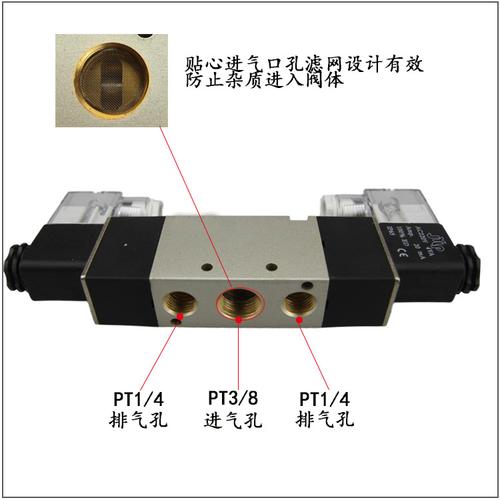 上海厂家批发 亚德客型4v320-10电磁阀 双电控金熠电磁阀